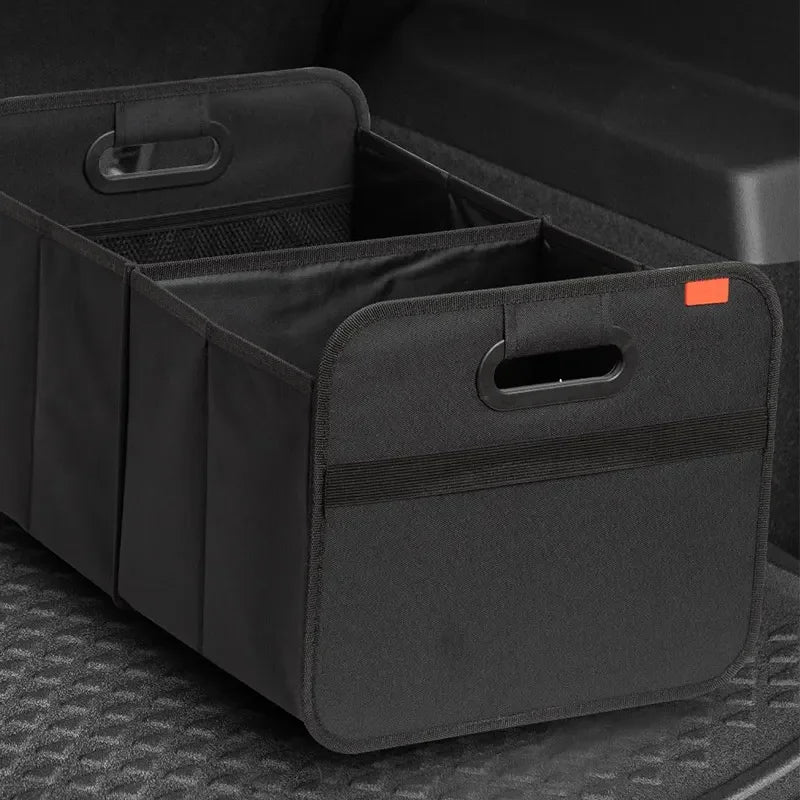 Grande boîte de rangement pliable pour coffre, conteneur de rangement pour SUV Extra épais de grande capacité avec plusieurs poches pour voiture SUV Minivan 1 pièce