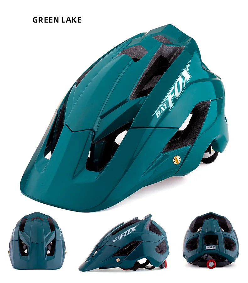 BATFOX-Casque de vélo pour homme, casque de vélo, casque de vélo de montagne, casque de vélo VTT, casquettes de vélo