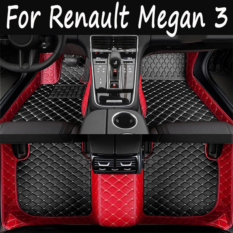 Tapis de sol en cuir pour voiture, tapis pour Renault Megane 3 2008 ~ 2014, centre de livraison directe, accessoires intérieurs automatiques, tapis, repose-pieds