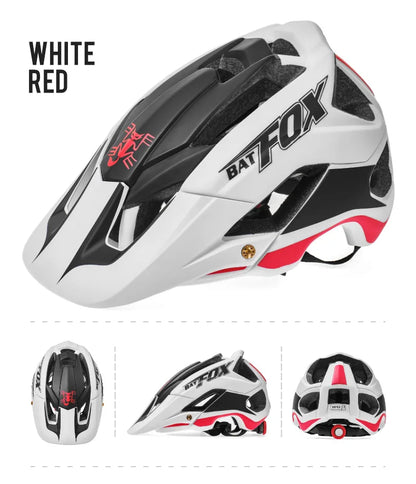 BATFOX-Casque de vélo pour homme, casque de vélo, casque de vélo de montagne, casque de vélo VTT, casquettes de vélo