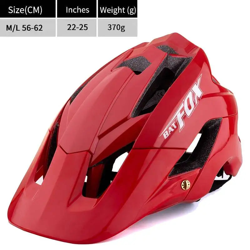 BATFOX-Casque de vélo pour homme, casque de vélo, casque de vélo de montagne, casque de vélo VTT, casquettes de vélo