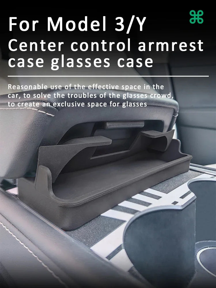 Boîte de rangement d'accoudoir Central pour Tesla modèle Y/3/3, étui de rangement pour lunettes de voiture Highland, accessoire multifonctionnel pour téléphone, nouveauté 2024