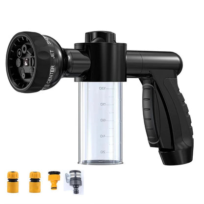 Buse de pulvérisation à haute pression, tuyau, pistolet de douche pour chien, 3 modes réglables, lavage des animaux domestiques, bain de nettoyage, mousse d'eau, savon, outil de nettoyage pour chien