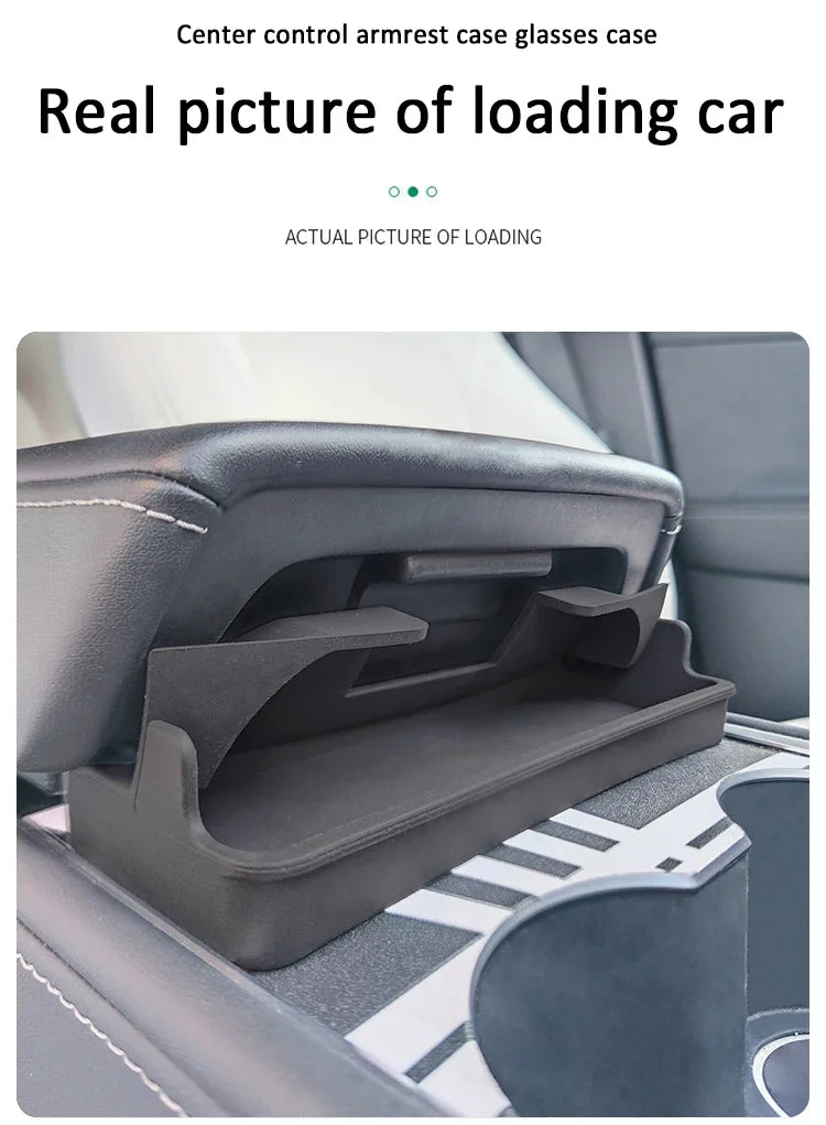 Boîte de rangement d'accoudoir Central pour Tesla modèle Y/3/3, étui de rangement pour lunettes de voiture Highland, accessoire multifonctionnel pour téléphone, nouveauté 2024