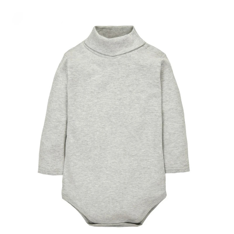 Body pour bébé garçon, manches longues, Triangle, 100% coton, combinaison douce et confortable, couleur unie, mode Simple, col haut, 0-24 mois