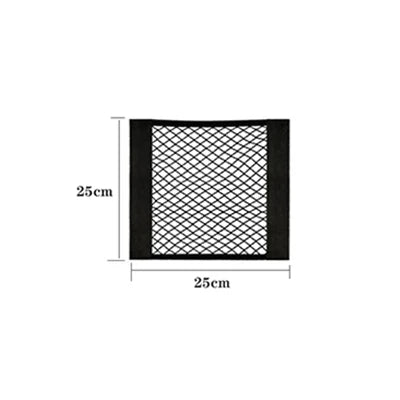 Filet de Rangement artificiel astique pour Siège Arrière de Voiture, Poche en Maille, Autocollant Magique, Sac Portable Universel, Accessoires