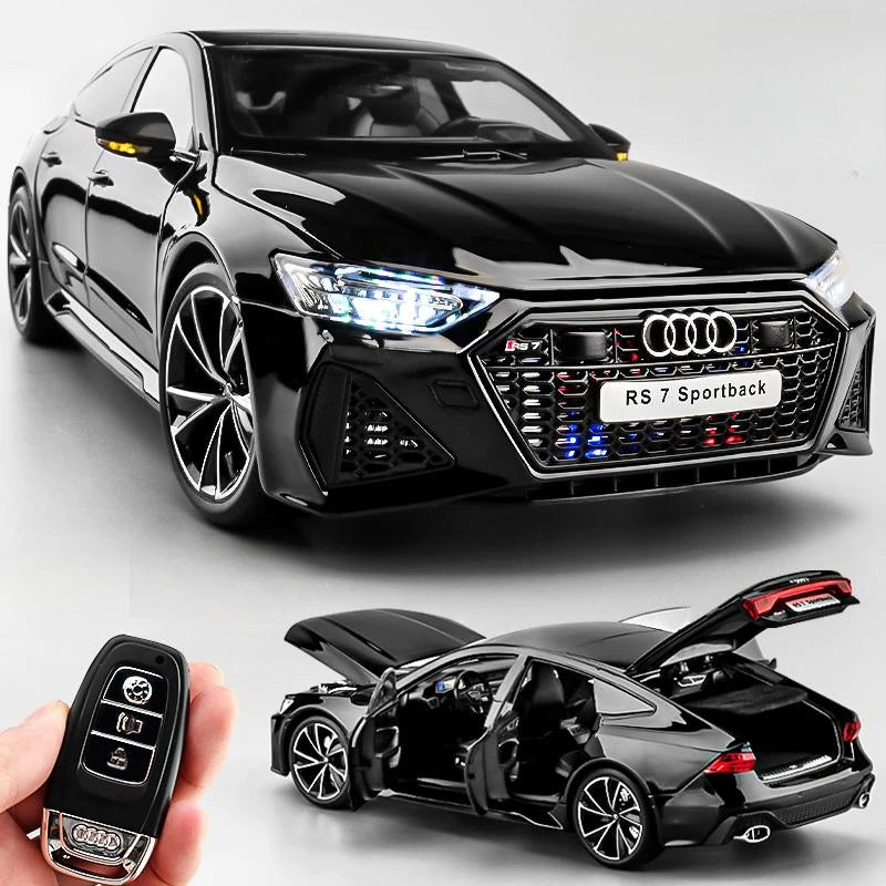 Simulation 1:18 AUDI RS7 Sportback alliage voiture modèle enfants jouet véhicule à collectionner Miniature Voiture décor à la maison cadeau d'anniversaire