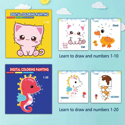 Dessin câblé, livre de dessin de graffiti pour enfants, apprendre les chiffres, l'enseignement précoce améliorer les résultats, jeu de dessin amusant, cadeau de vacances pour les garçons et les filles