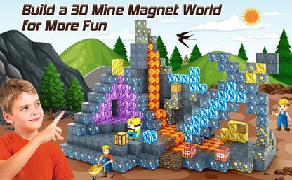 Décennie s de Construction Magnétiques pour Garçon et Fille, Ensemble de Cube Magnétique, Modèle de Bricolage, Jouet Sensoriel STEM, pour Enfant de 3 Ans et +