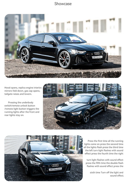 Simulation 1:18 AUDI RS7 Sportback alliage voiture modèle enfants jouet véhicule à collectionner Miniature Voiture décor à la maison cadeau d'anniversaire