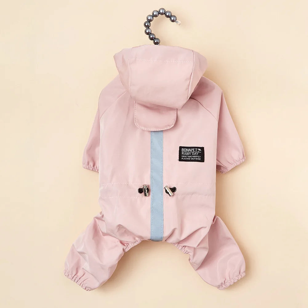 Vêtements imperméables pour chiens, imperméable réfléchissant pour chiens, veste en Polyester doux et imperméable, tenues pour chiots de compagnie