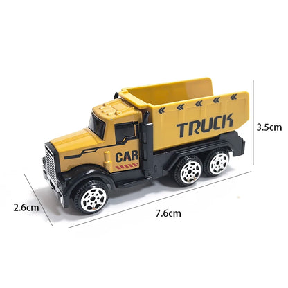 Ensemble de voiture et camion grue, jouets de Parking, véhicule d'ingénierie en alliage, tracteur, pelle, Construction pour garçon, cadeau d'anniversaire pour enfants