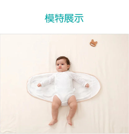 Couverture d'emmaillotage pour bébé de 0 à 6 mois, sangle pour protéger le ventre, couverture de couchage pour nouveau-né, style fin pour l'été