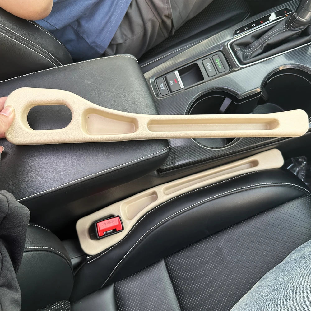 Boîte de rangement de fentes de siège de voiture, 2 pièces, sac entre les sièges, organisateur de Console, décoration intérieure, accessoires automobiles