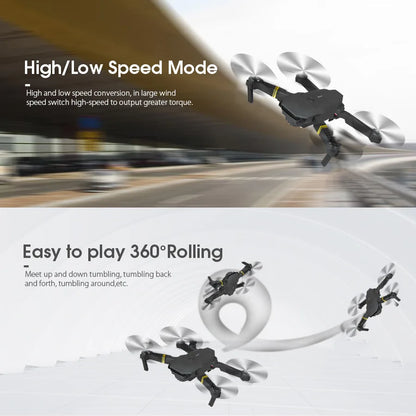 Drone haute définition E88/E58 4K, photographie aérienne, avion RC Intelligent à hauteur fixe, avion à quatre axes, jouets pour enfants garçons