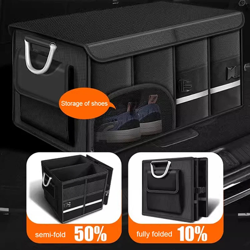 SEAMETAL-Coffre de Rangement Pliable, Étanche, Calandre Oxford, 110L, Grande Capacité, Évaluation de Voiture, Camping, Pêche, Facile à Transporter