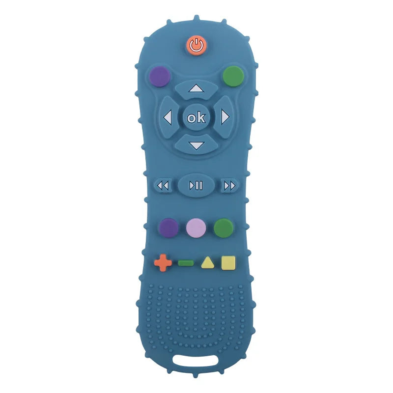 Anneau de dentition en Silicone avec télécommande pour bébé, 1 pièce, gants Anti-alimentation, sucette, Bracelet, bâton de dentition, jouets à mordre