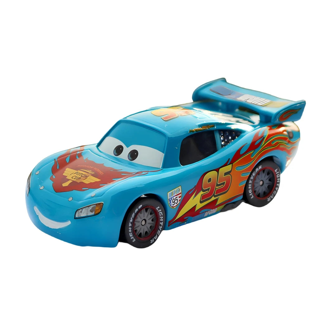 Disney Pixar-Voitures Rains Mcqueen Mack UnmunCollection pour enfants, véhicules moulés sous pression, modèle de jouet en alliage, cadeau, 3 jouets, 1:55