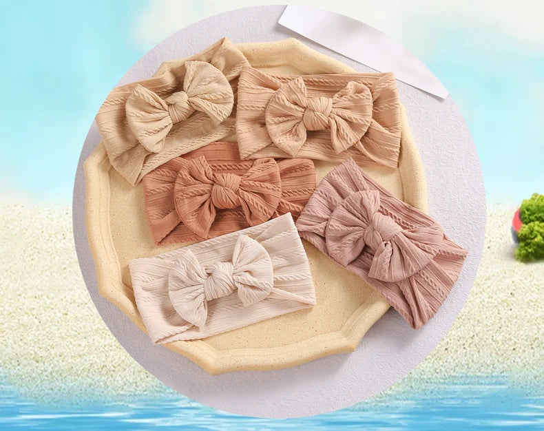 Bandeau élastique en Jacquard avec nœud papillon pour bébés, couvre-chef à nœud papillon, mignon, pour bébés filles, photographie pour nouveau-nés