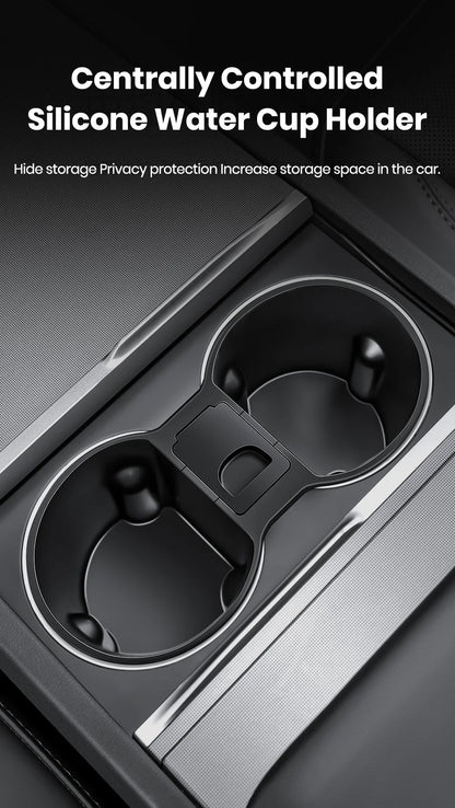 Accoudoir central caché, boîte de rangement, support de verre, organisateur de Console, accessoires pour Tesla modèle 3 Highland 2025 modèle Y 2021 – 2025