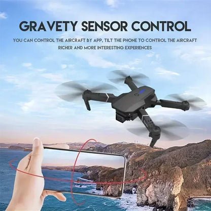 2025 E88 professionnel grand Angle RC Dron HD 4K Mode caméra pliable hélicoptère avion quadrirotor Drone enfant cadeau jouets ﻿