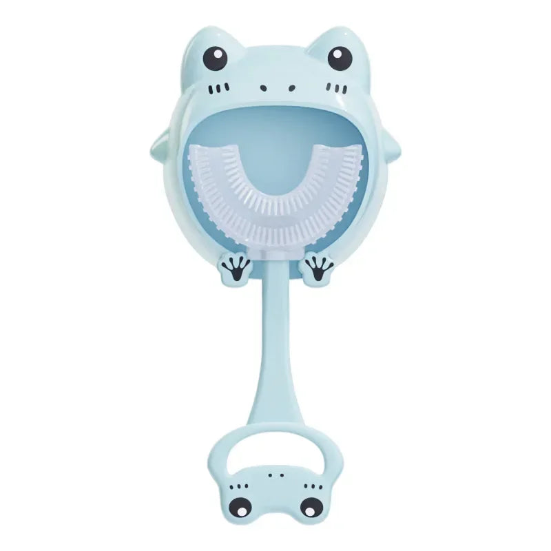 Brosse à dents en Silicone souple pour bébé de 2 à 12 ans, brosse de nettoyage des dents en forme de U à 360 degrés pour enfants de 2 à 12 ans