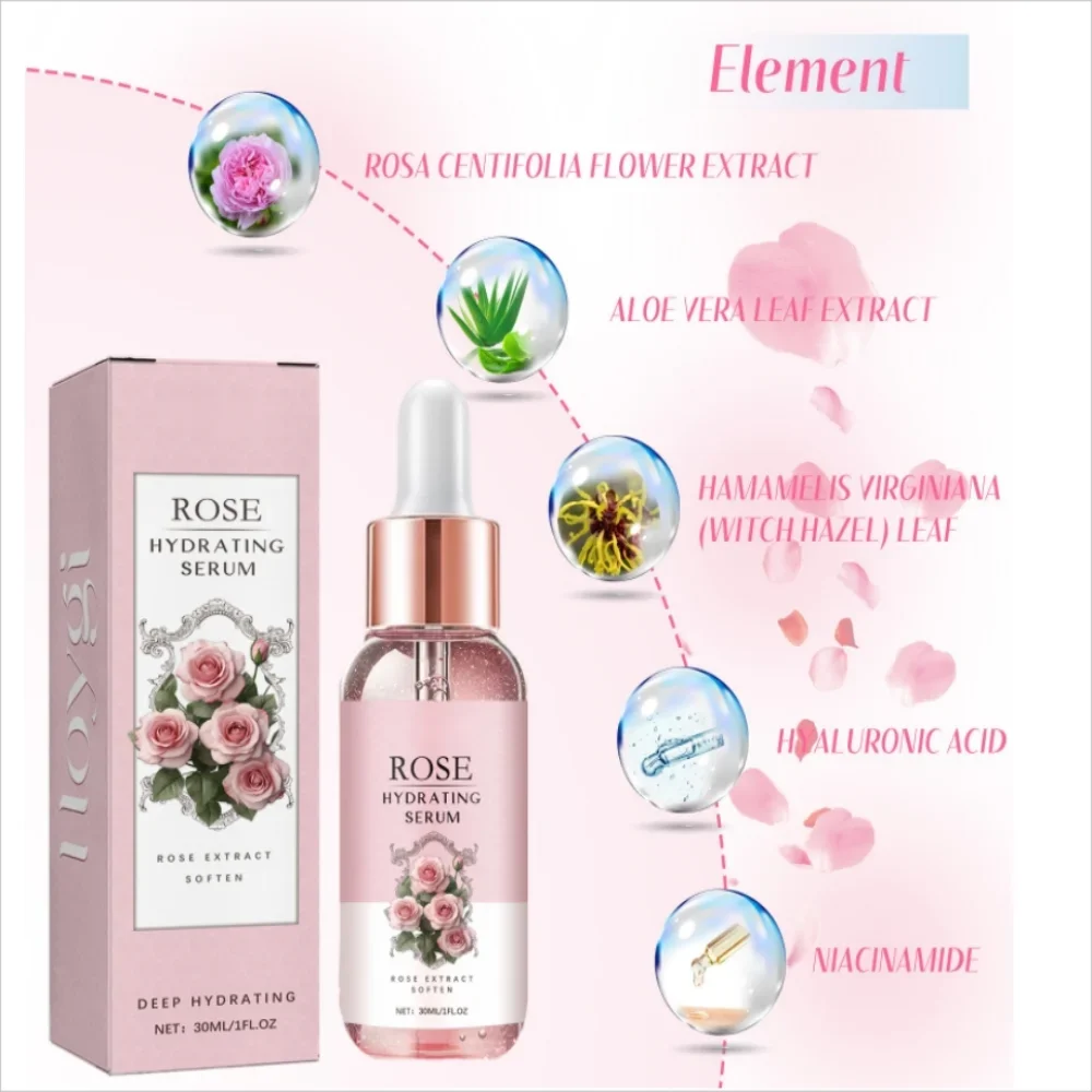 Toner hydratant à l'essence de Rose, hydratation en profondeur, hydratant longue durée, nettoyage des impuretés, lueur hydratante