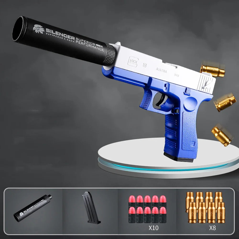 Pistolet Airsoft à éjection de coque pour enfants, balle molle, arme jouet, tir de Noël, jeu de plein air, cadeau pour garçons, le plus récent