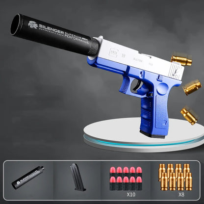 Pistolet Airsoft à éjection de coque pour enfants, balle molle, arme jouet, tir de Noël, jeu de plein air, cadeau pour garçons, le plus récent