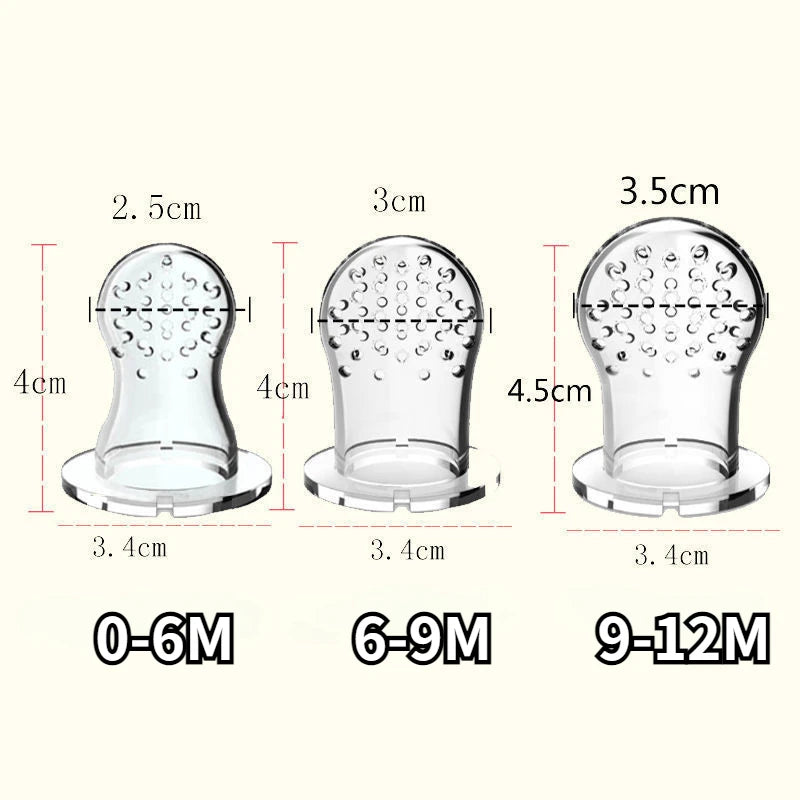 3 en 1 sac nouveau-né bébé aliments frais mangeoire Silicone anneau de dentition jouet mangeoire à fruits sucette formation manger fruits meulage bâton mignon