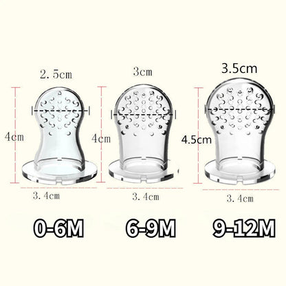 3 en 1 sac nouveau-né bébé aliments frais mangeoire Silicone anneau de dentition jouet mangeoire à fruits sucette formation manger fruits meulage bâton mignon