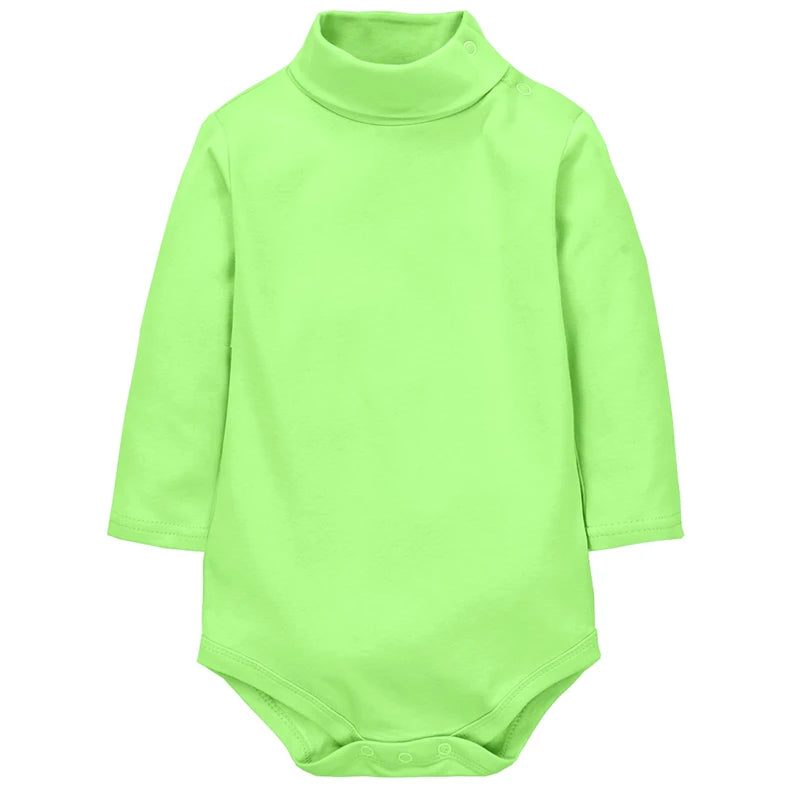 Body pour bébé garçon, manches longues, Triangle, 100% coton, combinaison douce et confortable, couleur unie, mode Simple, col haut, 0-24 mois