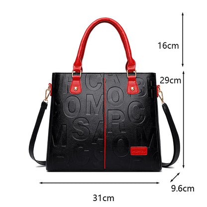 Sacs à bandoulière décontractés en cuir PU pour femmes, sac à main fourre-tout de luxe pour dames, grande capacité, sac initié au voyage