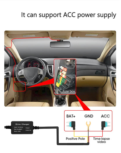 10 pouces pour voiture écran tactile enregistreur vidéo rétroviseur Dash Cam caméra avant et arrière miroir DVR (caméra arrière en option)