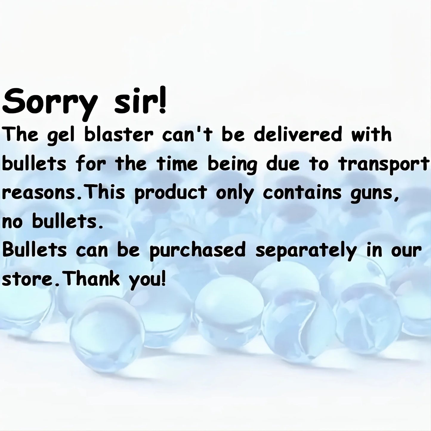 Pistolet à gel électrique en noir transparent! Jouet de balle anti-éclaboussures entièrement automatique, parfait pour les jeux de tir en plein air (sans balles)