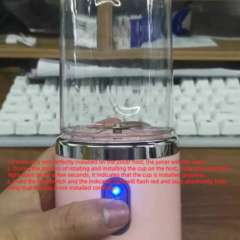 Mélangeur électrique portable multifonction, mélangeur de jus, mélangeur de jus frais, mélangeur Smunvétérans wn, tasse à glace, robot culinaire, 6 phpopularité