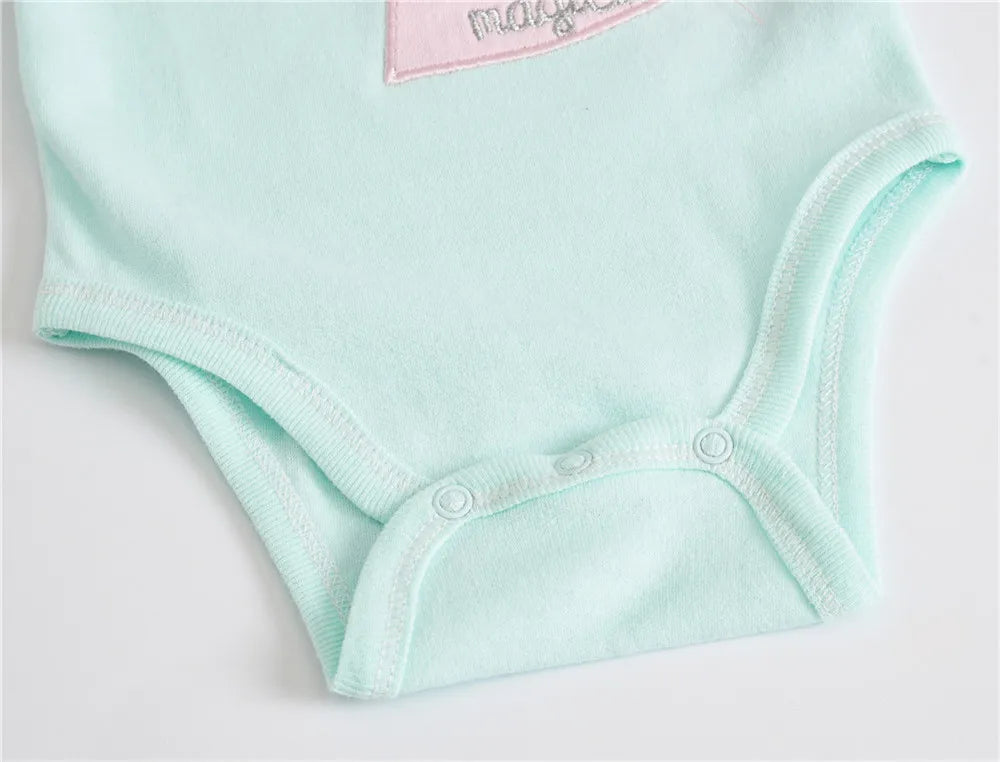 Vêtements Pour bébés filles, 3 pièces/lot, Body en coton à manches courtes pour filles de 0 à 12 mois, vêtements pour nouveau-nés garçons et tout-petits