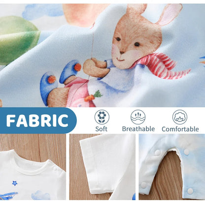 Body d'été pour garçons et filles, imprimé Animal de dessin animé mignon, confortable et décontracté, manches courtes, pour bébé