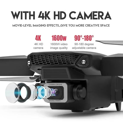 2025 E88 professionnel grand Angle RC Dron HD 4K Mode caméra pliable hélicoptère avion quadrirotor Drone enfant cadeau jouets ﻿