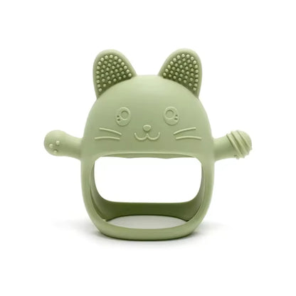 Gants de dentition en Silicone pour bébé, 1 pièce, jouet sans BPA, mignon en forme d'animal, jouets molaires de dentition pour nourrissons, soins dentaires, articles pour nouveau-nés