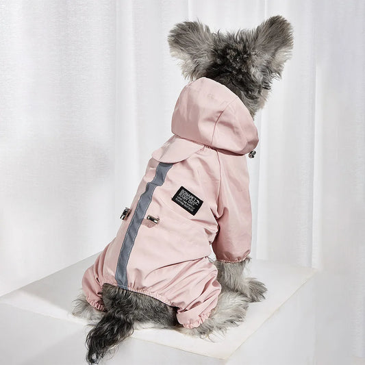 Vêtements imperméables pour chiens, imperméable réfléchissant pour chiens, veste en Polyester doux et imperméable, tenues pour chiots de compagnie