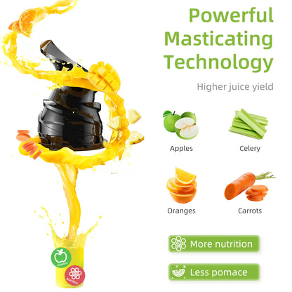 BioloMix-Extracteur de Jus Écrasé, Froid PMurcia Ju479, Fente de Rajeunissement de 78mm, Convient aux Fruits Entiers, Facile à Nettoyer, 200W