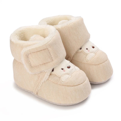 Mode bébé filles garçons mignon doux dessin animé coton enfant en bas âge chaussures premier marcheur chaussures pour les nouveau-nés