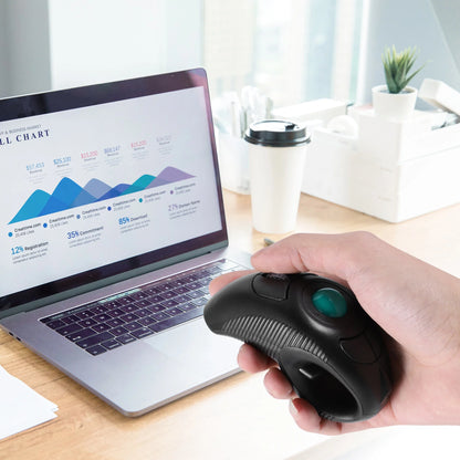 Souris Laser portable ergonomique, commande au pouce, sans fil, optique, filaire, USB, pour ordinateur portable et PC, nouvelle collection