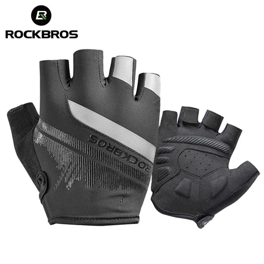 ROCKBROS gants de cyclisme demi-doigt antichoc résistant à l'usure respirant vtt route vélo gants hommes femmes sport vélo équipement