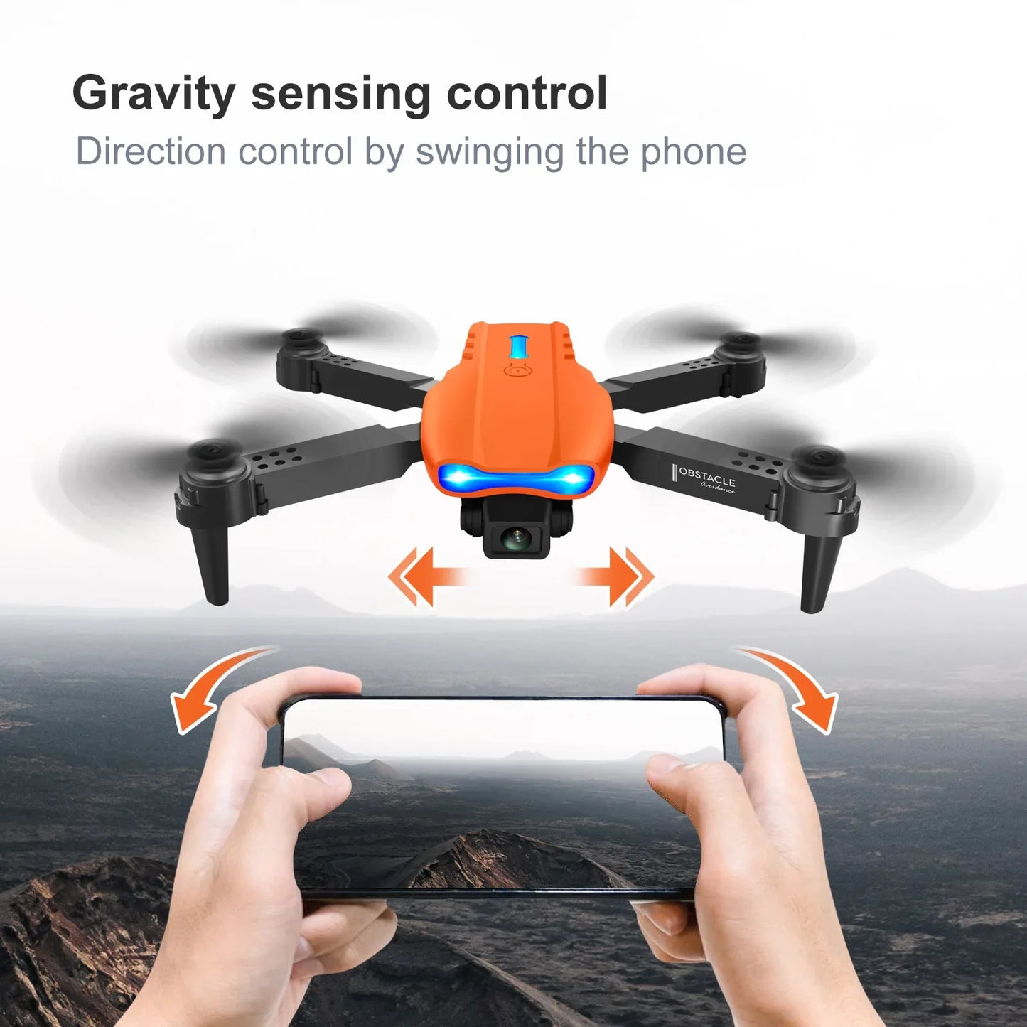 Drone professionnel E99 Pro avec caméra 4K, photographie aérienne, caméra HD pour touristes, évitement d'obstacles à trois côtés, quadrirotor
