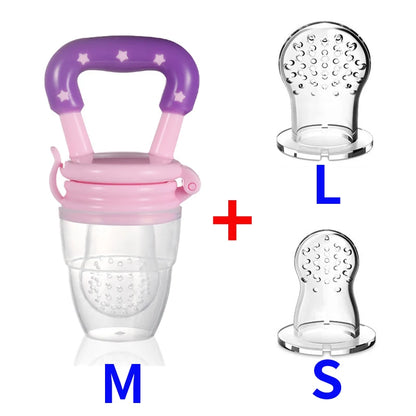 3 en 1 sac nouveau-né bébé aliments frais mangeoire Silicone anneau de dentition jouet mangeoire à fruits sucette formation manger fruits meulage bâton mignon