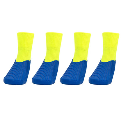 Lot de 4 bottines d'extérieur imperméables pour chien et chat,chaussures anti-tâches et antidérapantes en caoutchouc avec chaussettes, protégeant les coussinets, pour petit et grand chien