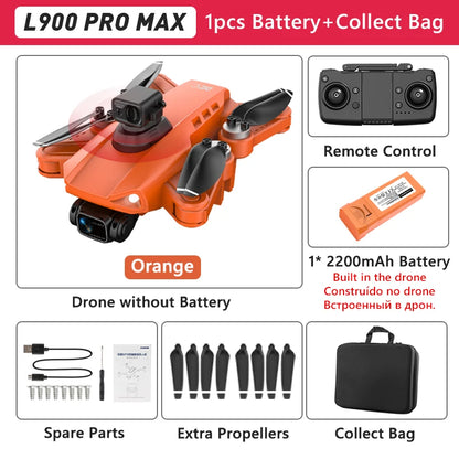 LYZRC L900 PRO GPS Drone 4K professionnel HD double caméra 5G WIFI moteur sans brosse FPV quadrirotor pliable photographie aérienne Drone