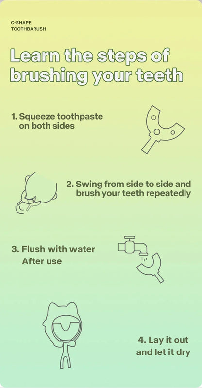 Brosse à dents en Silicone souple pour bébé de 2 à 12 ans, brosse de nettoyage des dents en forme de U à 360 degrés pour enfants de 2 à 12 ans